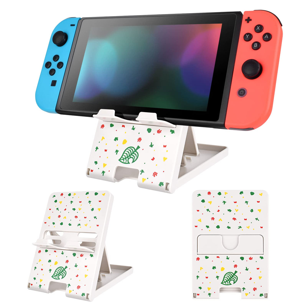 DLseego Stand Compatible with Switch/Switch OLED/Switch Lite, Switch Stand, Adjustable Playstand for Switch OLED, and non-slip- Animal Crossing