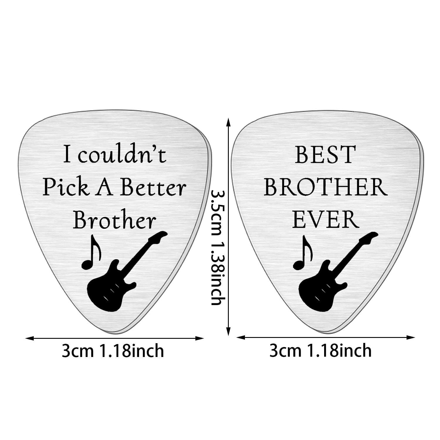 SMARGO I Couldn't Pick A Better Brother Guitar Picks Plectrum Gifts For Birthday Christmas Presents Best Brother Ever From Sister