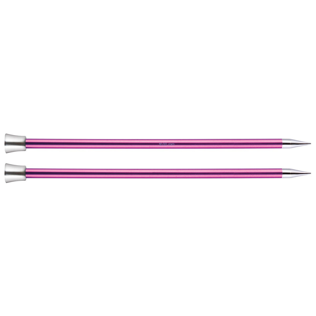 KnitPro KP47249 Zing: Knitting Pins: Single Ended: 25cm x 12.00mm, Aluminium, Multi-Colour, 12mm