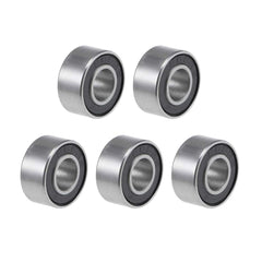 sourcing map 685-2RS Deep Groove Ball Bearings 5mm Inner Dia 11mm OD 5mm Bore Double Sealed Chrome Steel Z2 5pcs