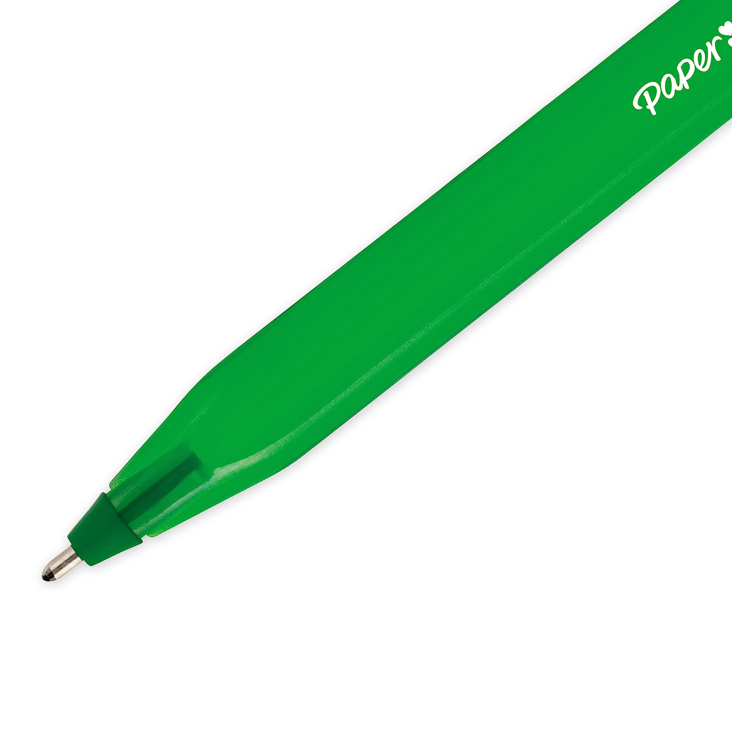 Paper Mate InkJoy 100ST Ballpoint Pens   Medium Point (1.0 mm)   Green   50 Count