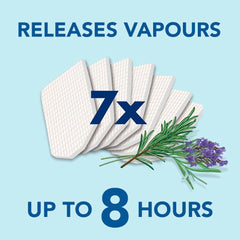 Vicks VapoPads Rosemary & Lavender - Pads with Essential Oils - Pack of 7 - Compatible with our Humidifiers, Inhalers & Diffusers - Suitable for Colds, Congestion - Releases Soothing Vapours - VBR7