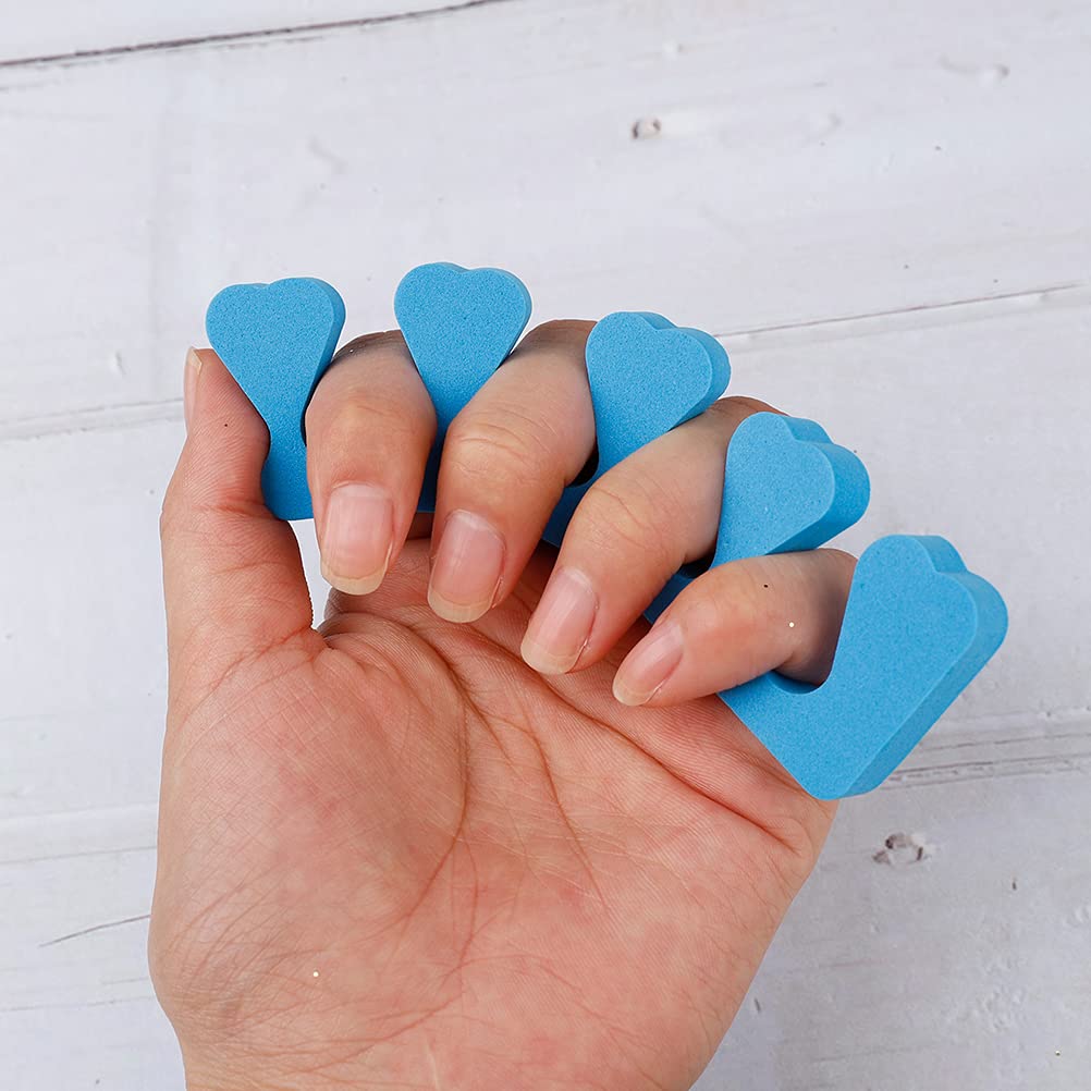 20 Pcs Sponge Toe Separators，Finger Divider Spacer Toe Finger Separator Dividers for Women Nail Art Accessories(Multiple Colour)