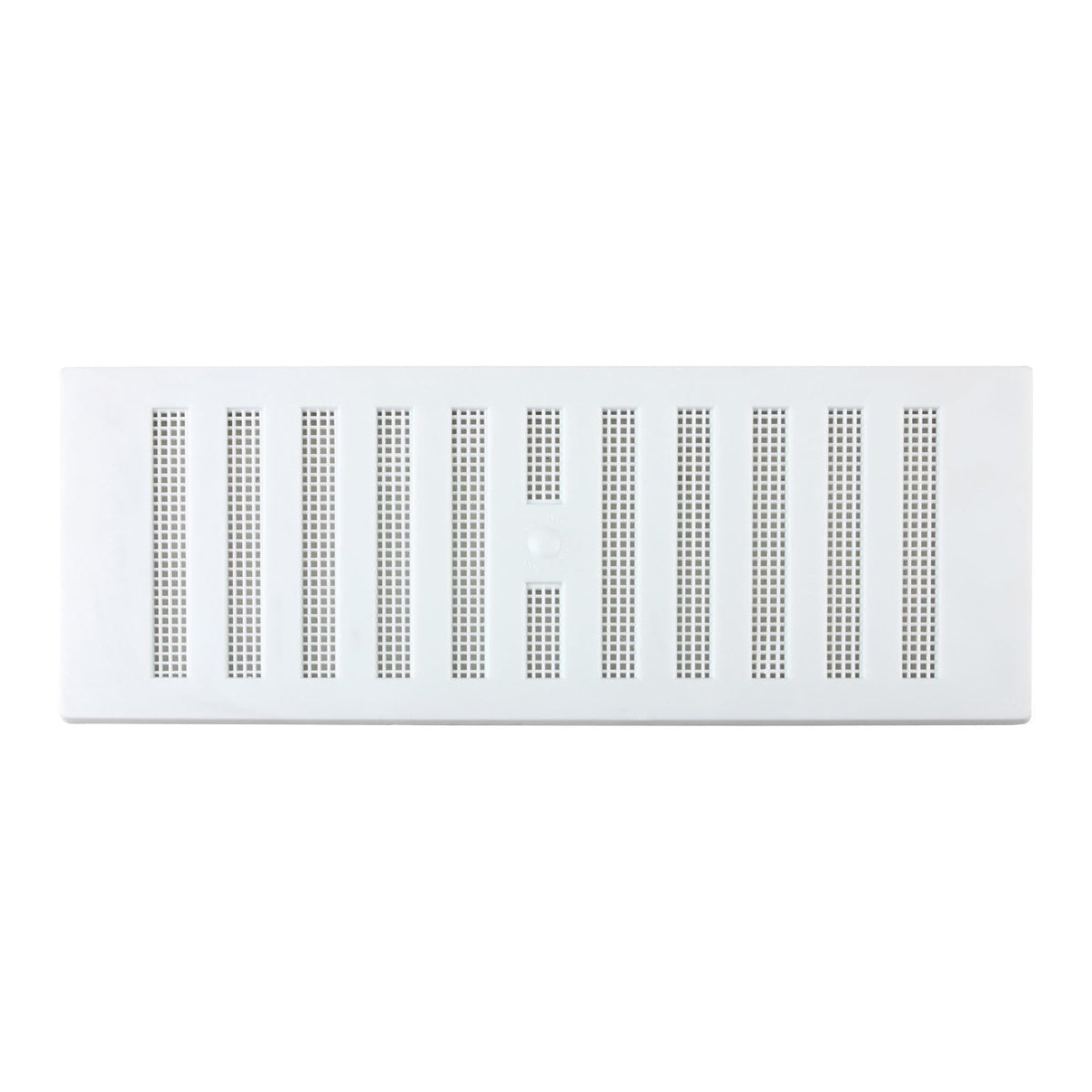 MAP Adjustable Plastic Air Vent Grille With Flyscreen Cover, White, 9 inches x 3 inches