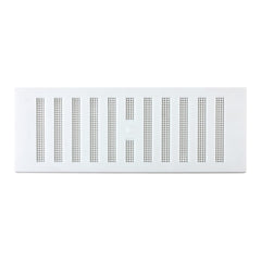 MAP Adjustable Plastic Air Vent Grille With Flyscreen Cover, White, 9 inches x 3 inches