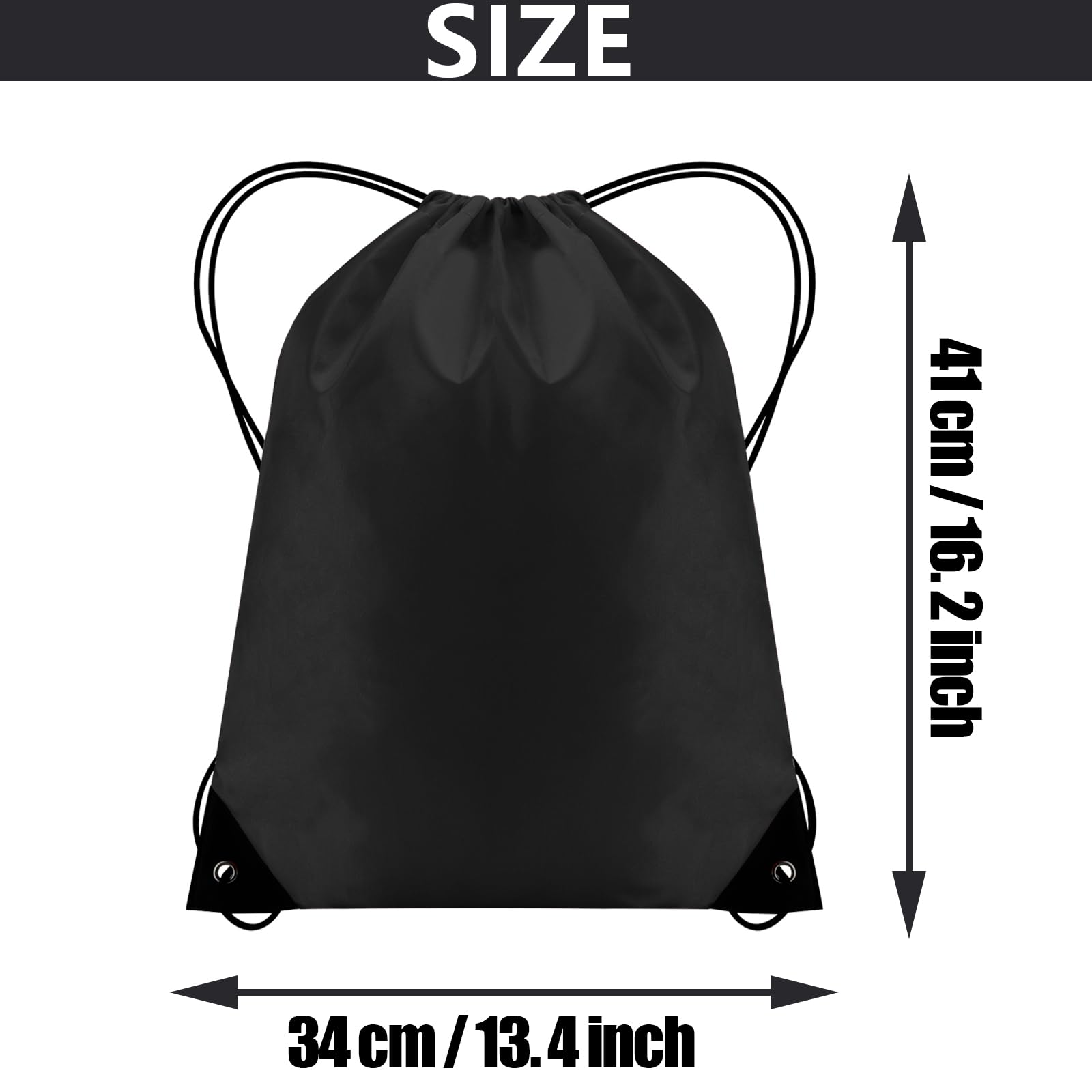 JFmall Drawstring Bags, Swim Bag PE bags for kids Waterproof Swimming Sports Back Pack Drawstring Gym Bag Suitable for School Beach Travel