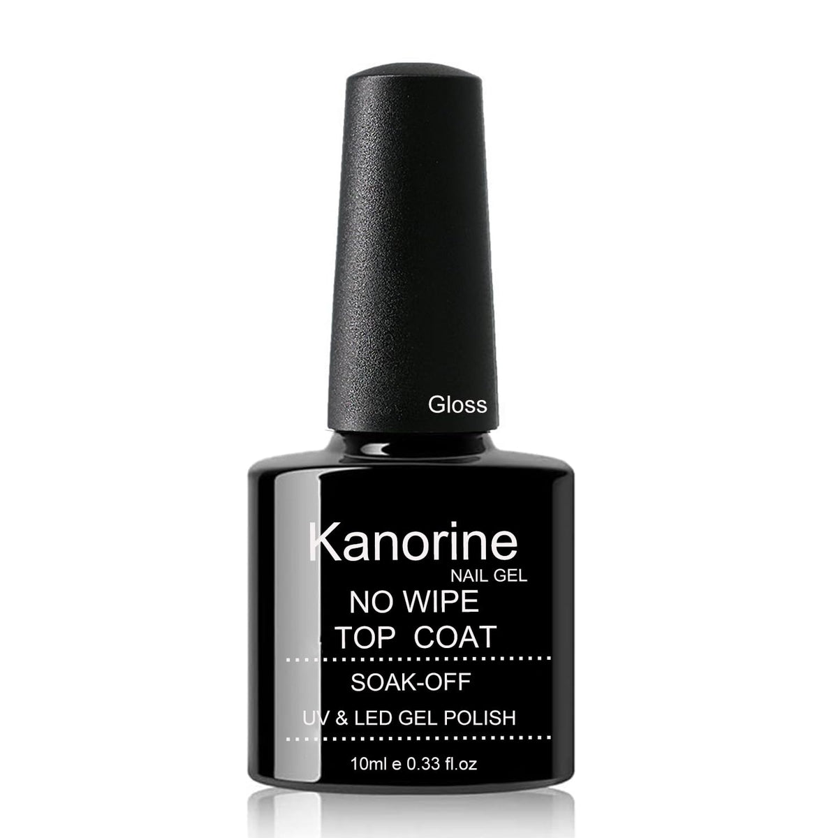 Kanorine Glossy Top Coat Gel Nail Polish UV LED Soak-Off No Wipe Lacquer Manicure Nail Sarlon Art (Gloss Top Coat)