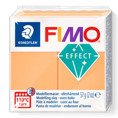 STAEDTLER 8010-401 FIMO Effect Oven-Hardening Polymer Modelling Clay - Neon Orange (57g)