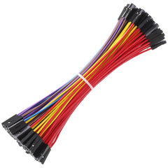 Breadboard Jumper Wires 20AWG, Bestlus Exclusives FF Jumper Cables Wires Female to Female 6'' 15CM, 10 Colors, Pack of 120, Square Head 0.1''(6'', F/F)