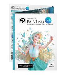 CLIP STUDIO PAINT PRO - Version 2   Perpetual License   for Microsoft Windows and macOS