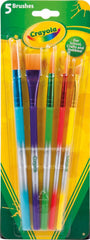 CRAYOLA Paintbrushes - Assorted Sizes (Pack of 5)   Perfect for Any Arts & Crafts Needs   Ideal for Kids Aged 3and