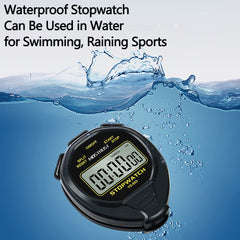 MOSTRUST Digital Waterproof Stopwatch, No Bells, No Clock, Simple Basic Operation, Silent, ON/Off, Large Display for Swimming Running Training Kids Coaches Referees Teachers (Yellow)