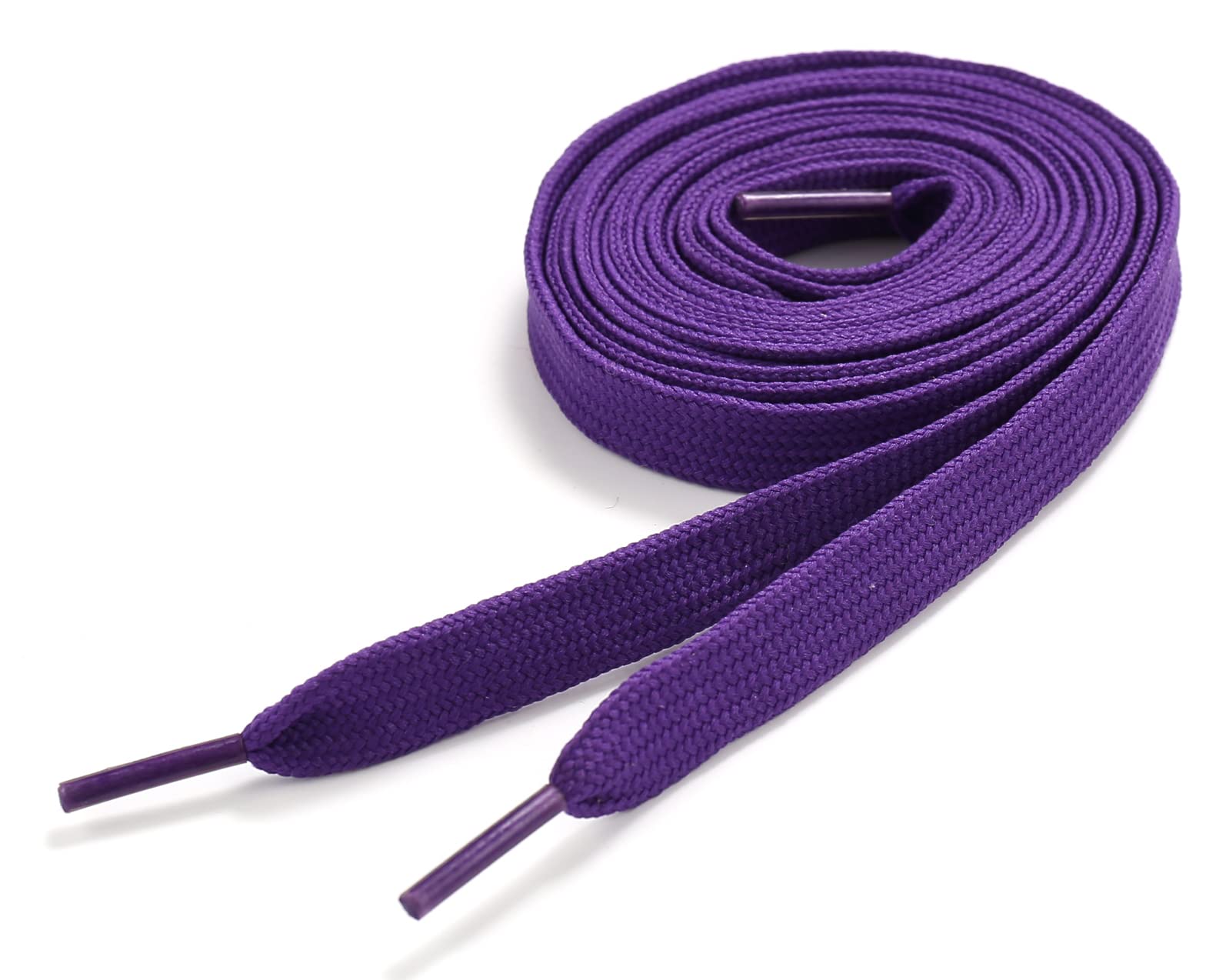 UNDERGROUND KULTURE Purple Shoelaces Flat Coloured Replacement Colour For Trainers Sneakers Universal Sports Unisex Skate Shoe Laces (11mm x 120cm)