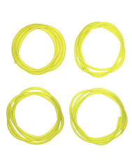 QWORK® 4 Pieces Universal Fuel Line, Petrol Fuel Line Hose Tube,2 x 3.5mm, 2.5 x 5mm, 3 x 5mm, 3 x 6mm for Chainsaws, Blowers, Pressure Washers,1m