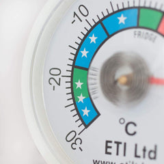 Fridge Or Freezer Thermometer 52 mm Dial, Colour Coded Zones. Ideal For Home, Restaurants, Bars, Cafes