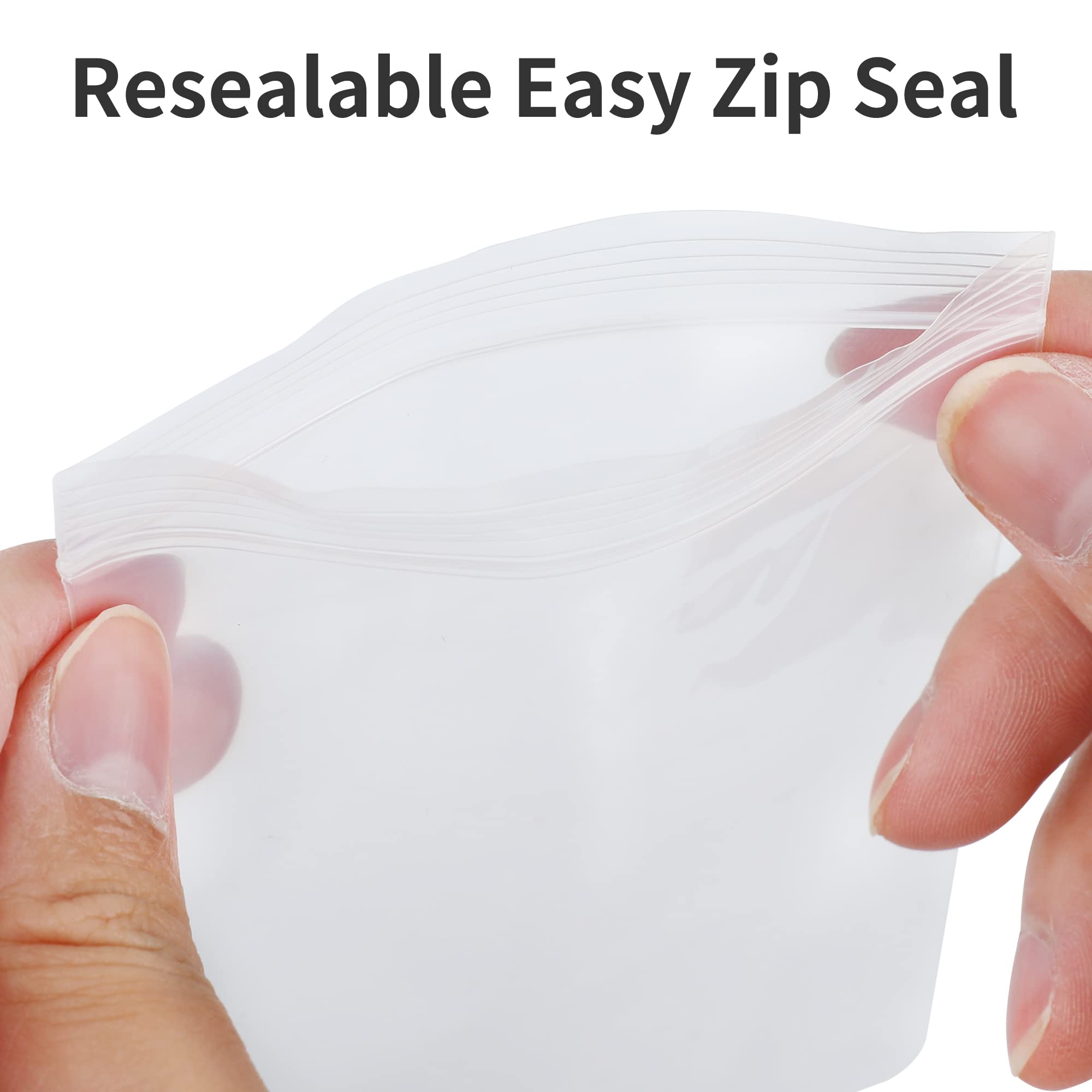 Small plastic Grip Seal Bags,50PCS Resealable Clear Thickening Sealable Seal Bags Ziplock Bags Reusable Mini Sealed Bag Zip Locked Bag for Kitchen Candies Jewellery Storage (4 inchesx 6 inches(10x15cm))