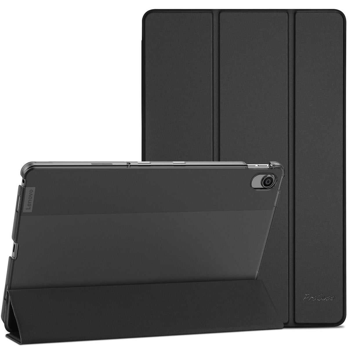 ProCase for Lenovo Tab M10 Plus 3rd Gen Case 10.6 Inch 2022(TB125FU/TB128FU/TB128XU), Slim Stand Hard Back Shell Protective Smart Cover Case for Lenovo Tab M10 Plus 10.6 inches 2022 Release -Black