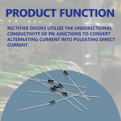 Innfeeltech 100Pcs 1N4006 Rectifier Diodes General Purpose Silicon Rectifiers, 1A, 800V Silicon Rectifier Schottky Diodes