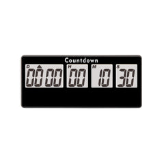 Jayron Retirement Timer 9,999 Days Digital Countdown Clock Loud Alarms,Magnet Adsorption Stopwatch Timer Battery Operated Replaceable,for Event Reminder Pregnancy Wedding(black)
