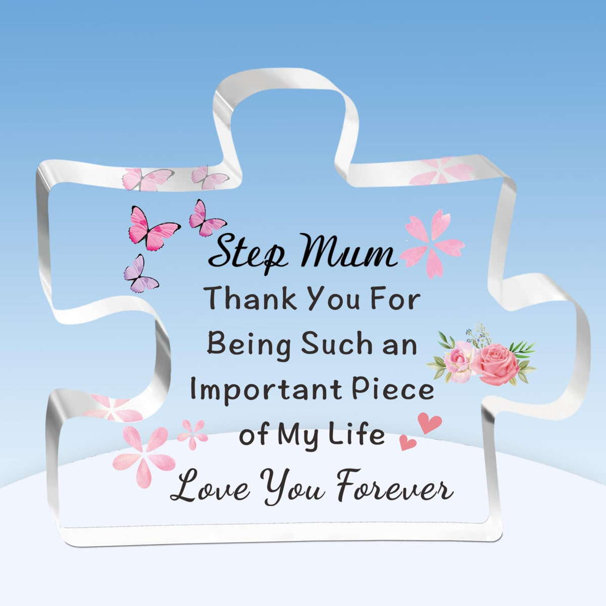 TTOVEN Step Mum Gifts Puzzle Step Mum Birthday Gifts Thank You for Being Such an important Piece of My Life