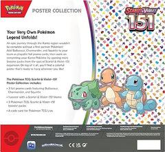 Pokémon TCG: Scarlet & Violet—151 Poster Collection (3 Boosters & 3 Foil Promo Cards)