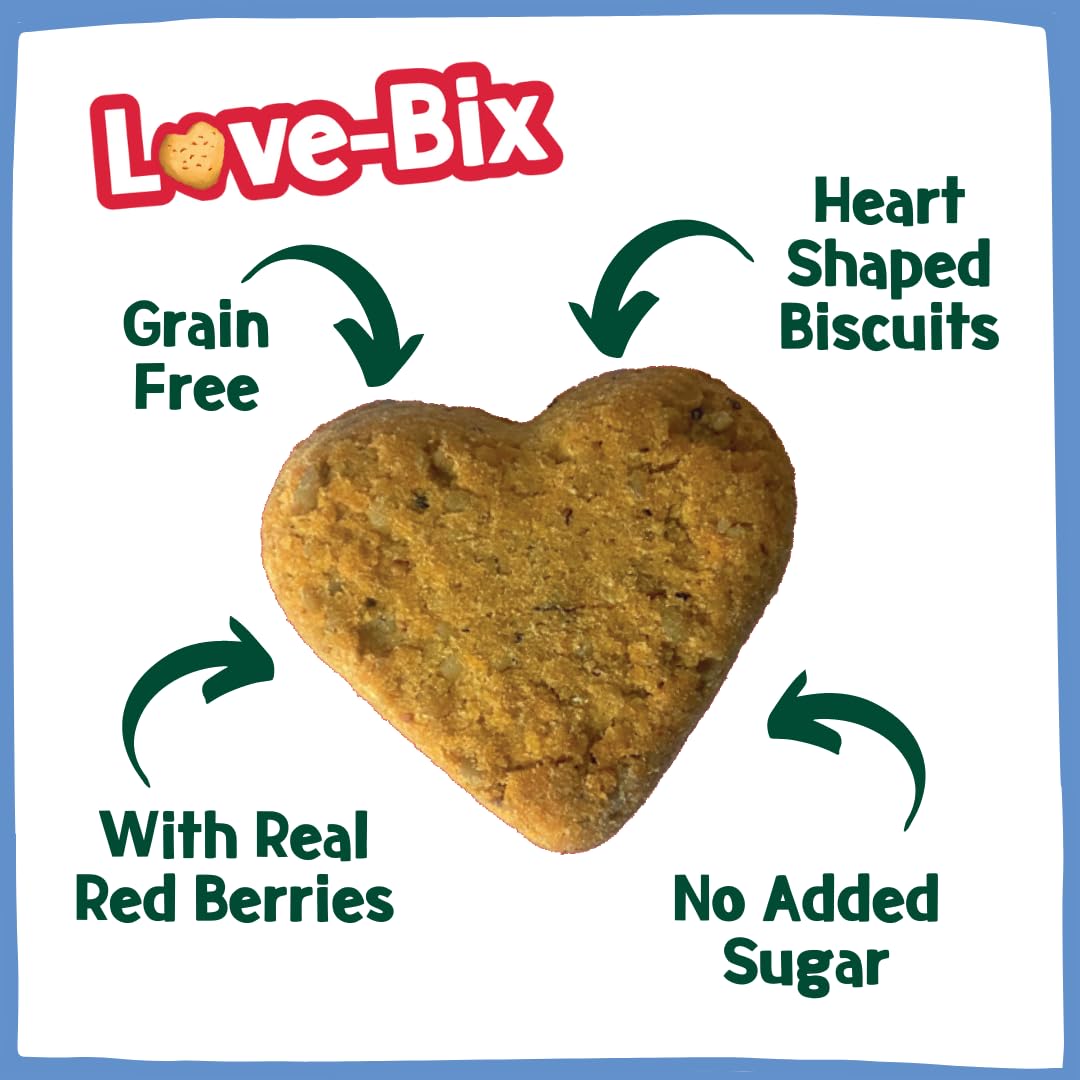 PARK LiFE - Love Bix Dog Biscuits Red Berries, 100g Pouch