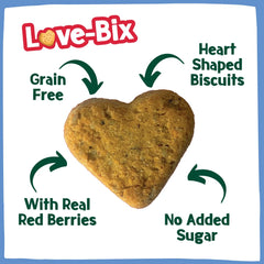 PARK LiFE - Love Bix Dog Biscuits Red Berries, 100g Pouch