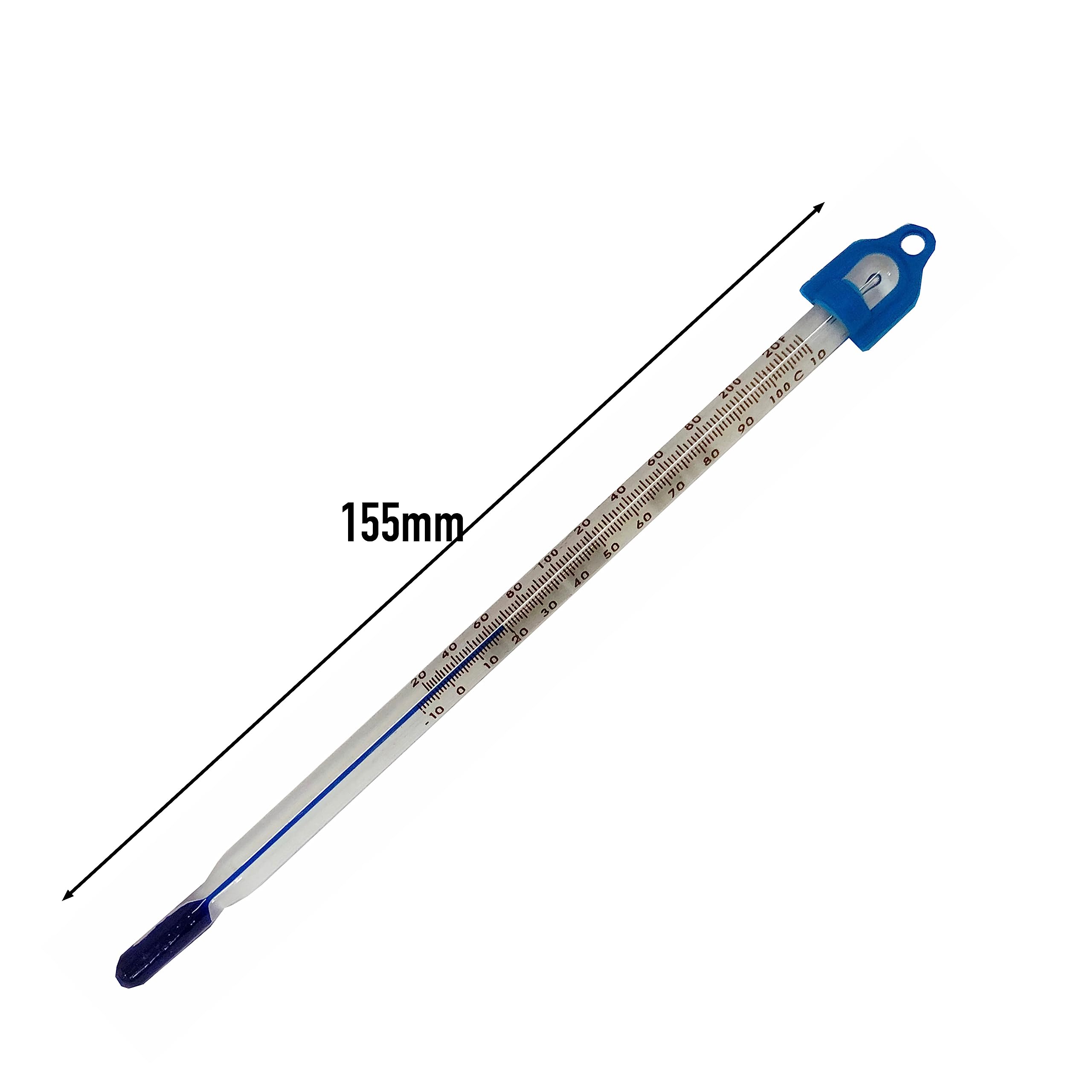 Glass Thermometer -10 to and110 155 mm Water Temperature Thermometer Lab & Scientific Products For Measuring Water Liquid Home Brew Wine and Beer Or For Laboratory Lab Scientific Use Made In UK