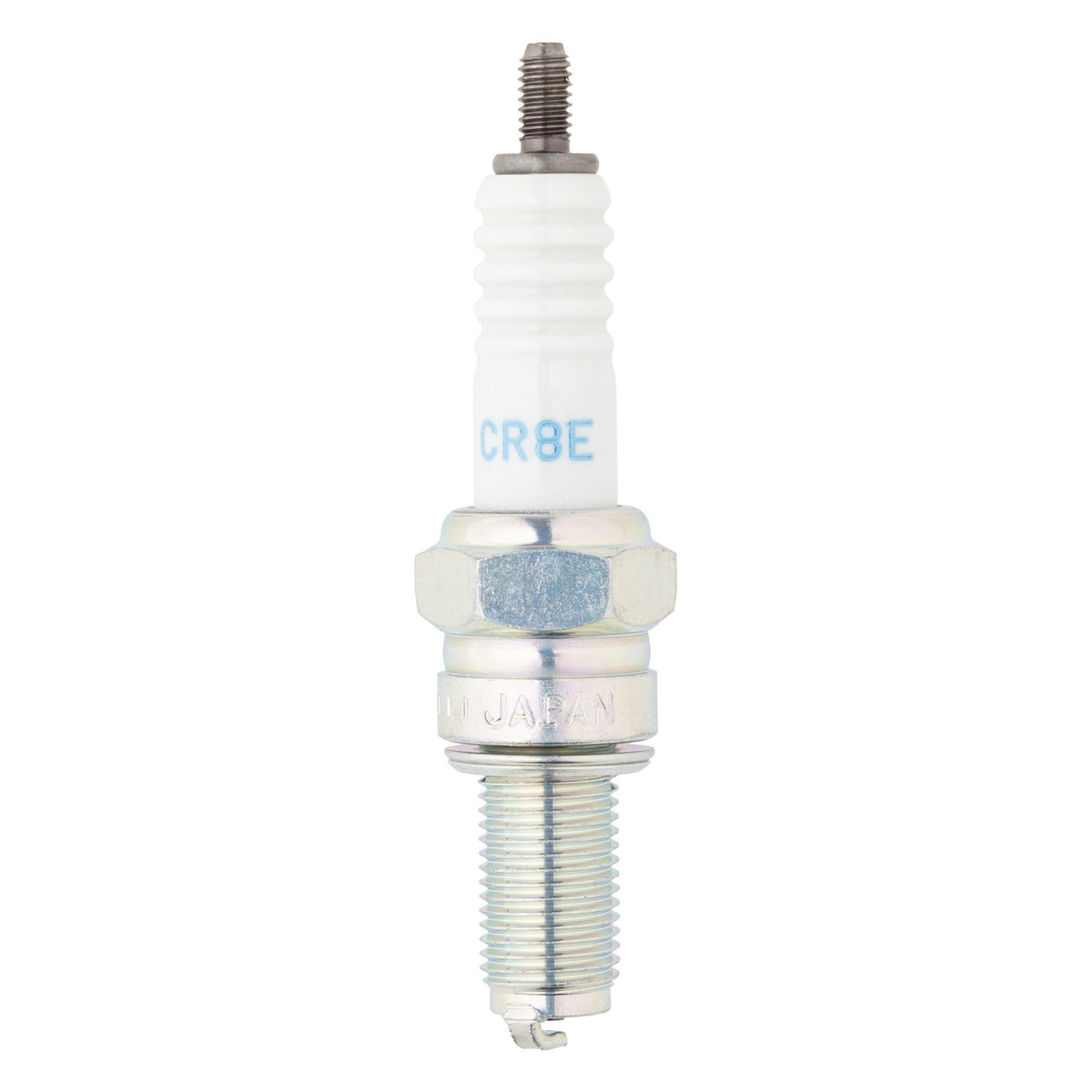 NGK CR8E Spark Plug - White/silver