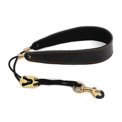 Saxophone Neck Strap Adjustable Soft Padded Leather Premium Saxophone Strap Musical Instrument Sax Neck Strap with Metal Hook