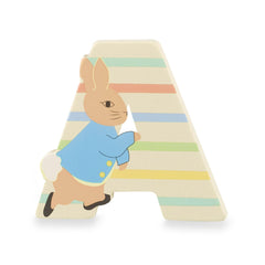 Peter Rabbit Wooden Letters by Orange Tree Toys, Letter A with Peter - Alphabet Animal Letter for Personalised Baby Name, Toy Box, Door, Wall Decorations, Animals Nursery Decor, Boys Girls Bedroom