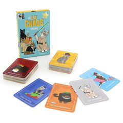 Ginger Fox Cat Chaos Card Swapping Family Fun Game. Get The Family Together on Games Night To Play This Fast-Paced Quick-Play Action Party Game For Players Aged 8and Years. Are You Feline Lucky?