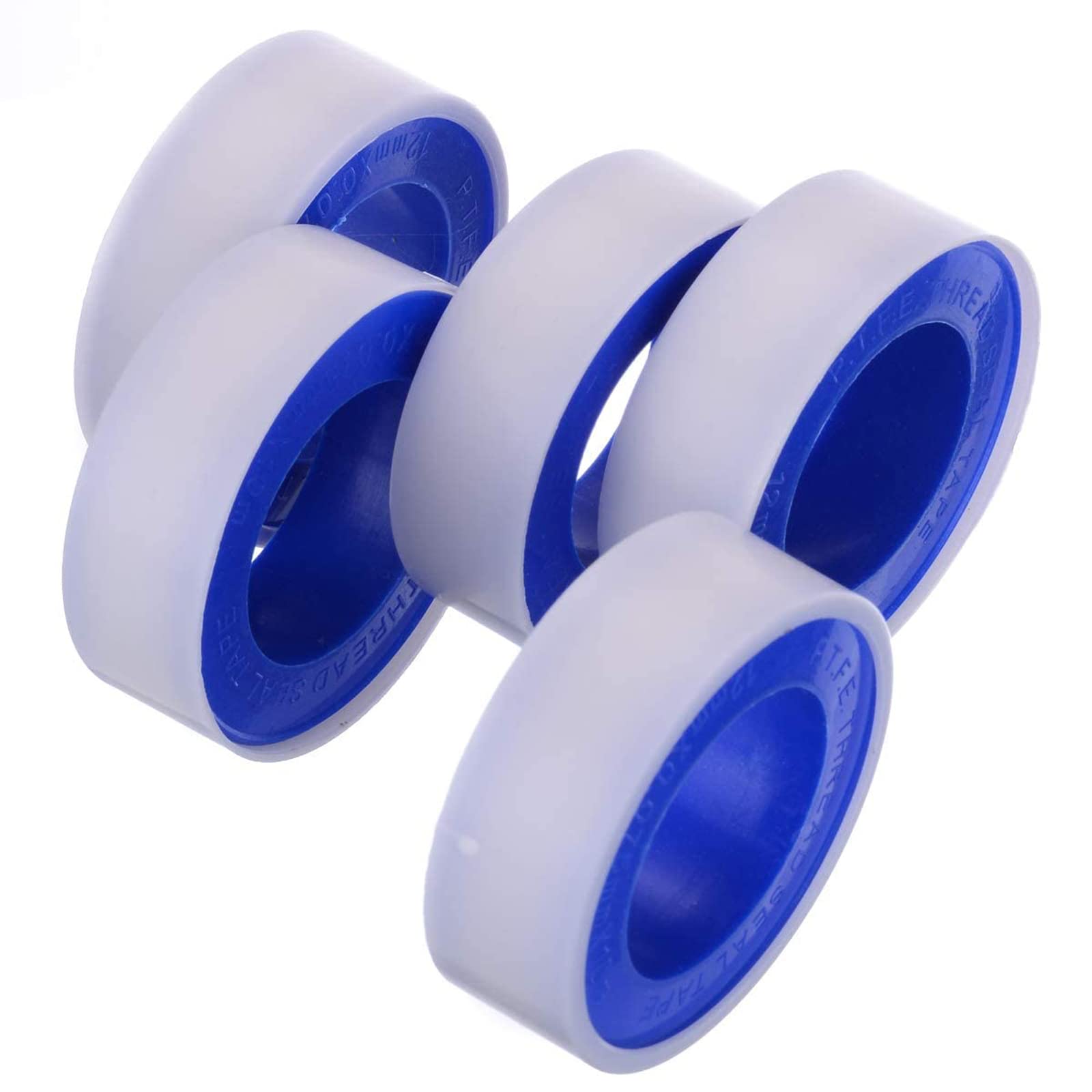 PTFE Pipe Slealant Seal Teflon Tape Plumbers Tape - Theard Flex Seal Tape Waterproof Plumbers Plumbing White 12mm x 13m (2 pack)