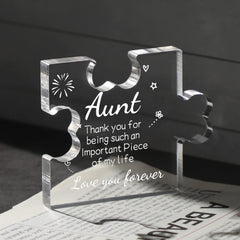 Fathers Day Dad Gifts, Dad Birthday Gifts, Engraved Acrylic Block Puzzle, for Dad from Daughter Son(3.35 x 2.76 Inch)