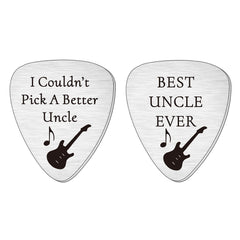 SMARGO I Couldn't Pick A Better Uncle Guitar Picks Plectrum For Fathers Day Birthday Christmas Presents Best Uncle Ever