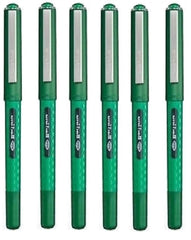 Uni Ball Eye Designer Green Rollerball Pen Fine 0.7mm Nib Tip 0.5mm Line Width Designer Series Quick Drying Pigment Ink UB-157D (Pack Of 6)