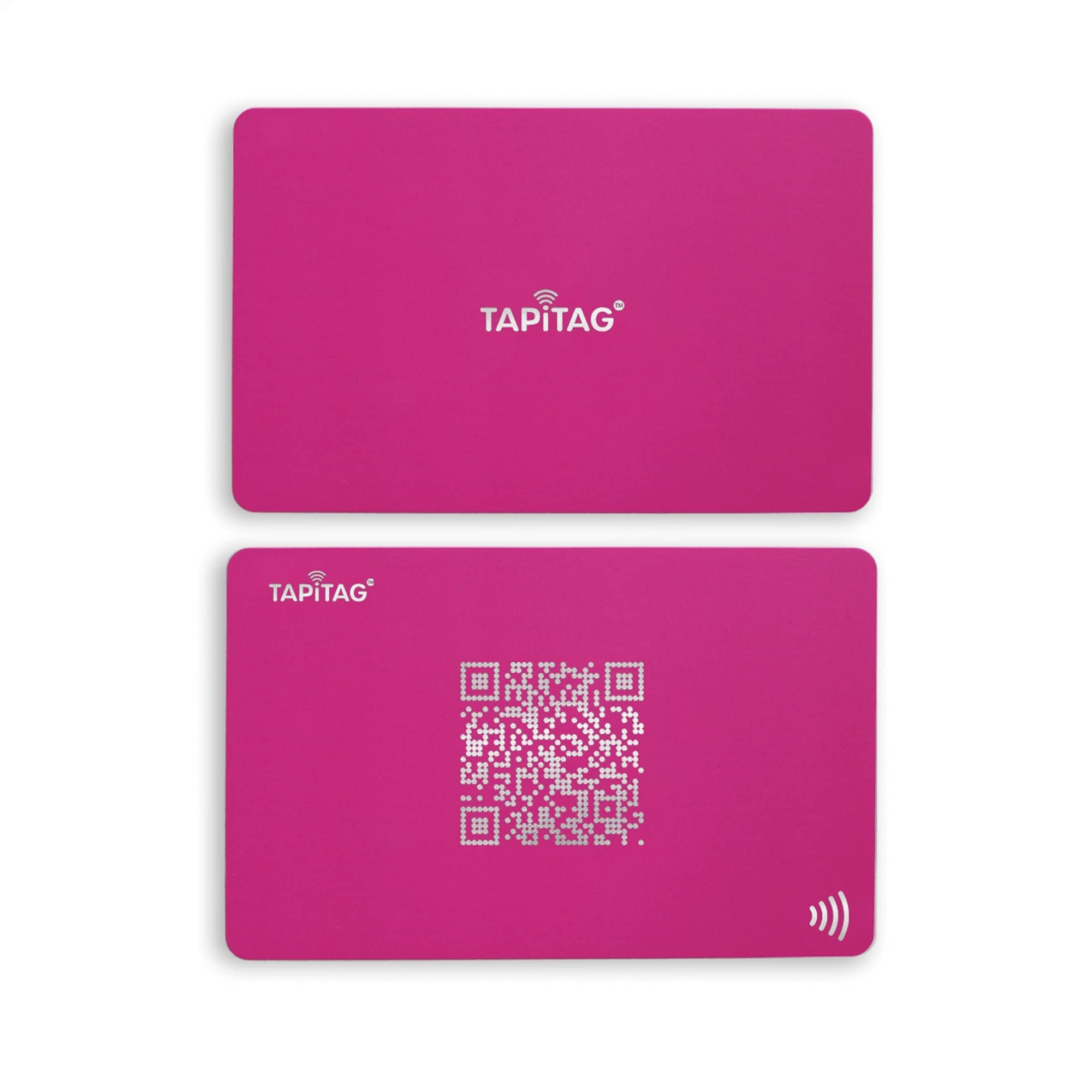 TAPiTAG Digital Business Card NFC Tag and QR (Hot Pink)