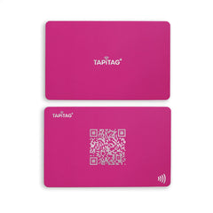 TAPiTAG Digital Business Card NFC Tag and QR (Hot Pink)