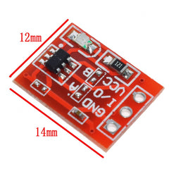 JZK 10x TTP223 Self-Lock Capacitive Touch Switch Module, DC 2.5V - 5.5V Digital Capacitive Touch Sensor Switch Module, single-channel transformation