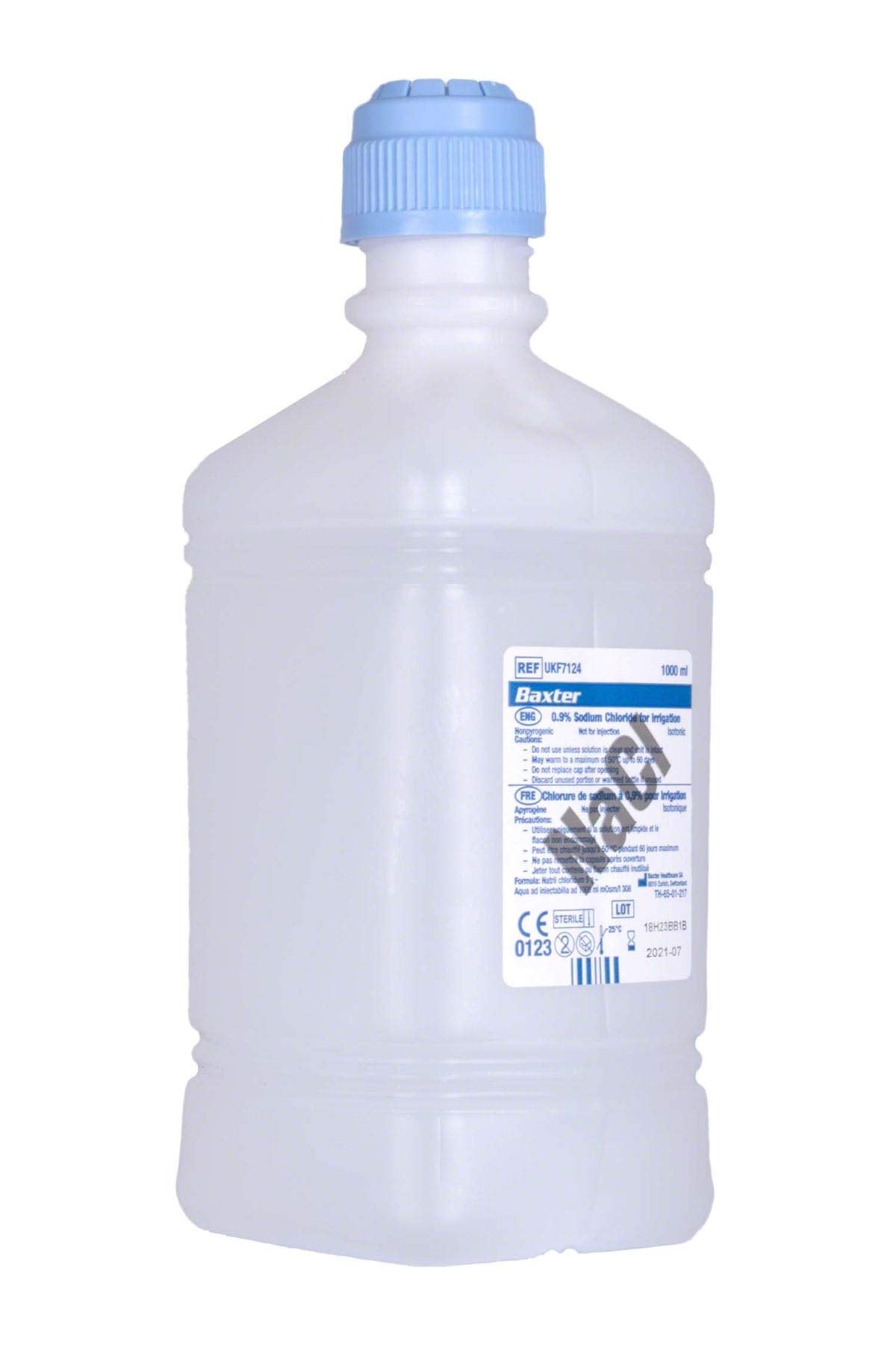 Baxter NaCl 0.9% Sodium Chloride (Saline) For Irrigation. One Litre (1000ml).