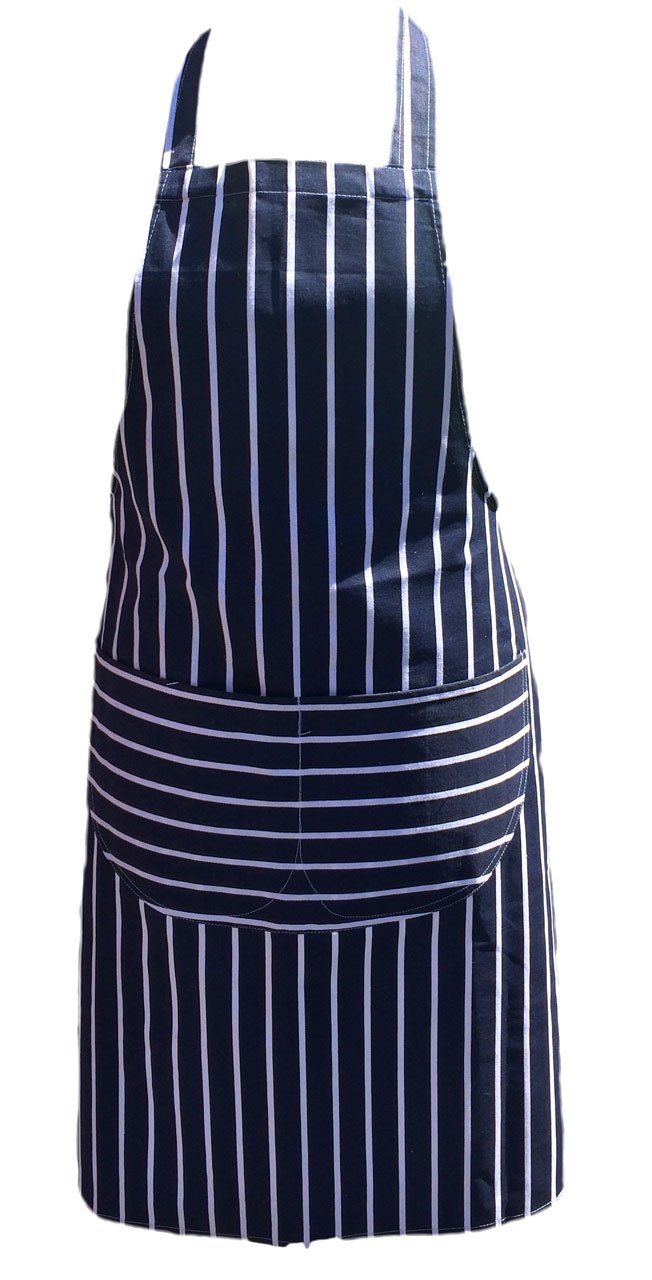 Discounted Cleaning Supplies Kitchen Chef Apron for Men & Women - Butchers Apron for Men - Men’s Apron for Cooking - Professional Chefs Apron Double Pockets – BBQ School Cooking Apron - Cotton (Blue)