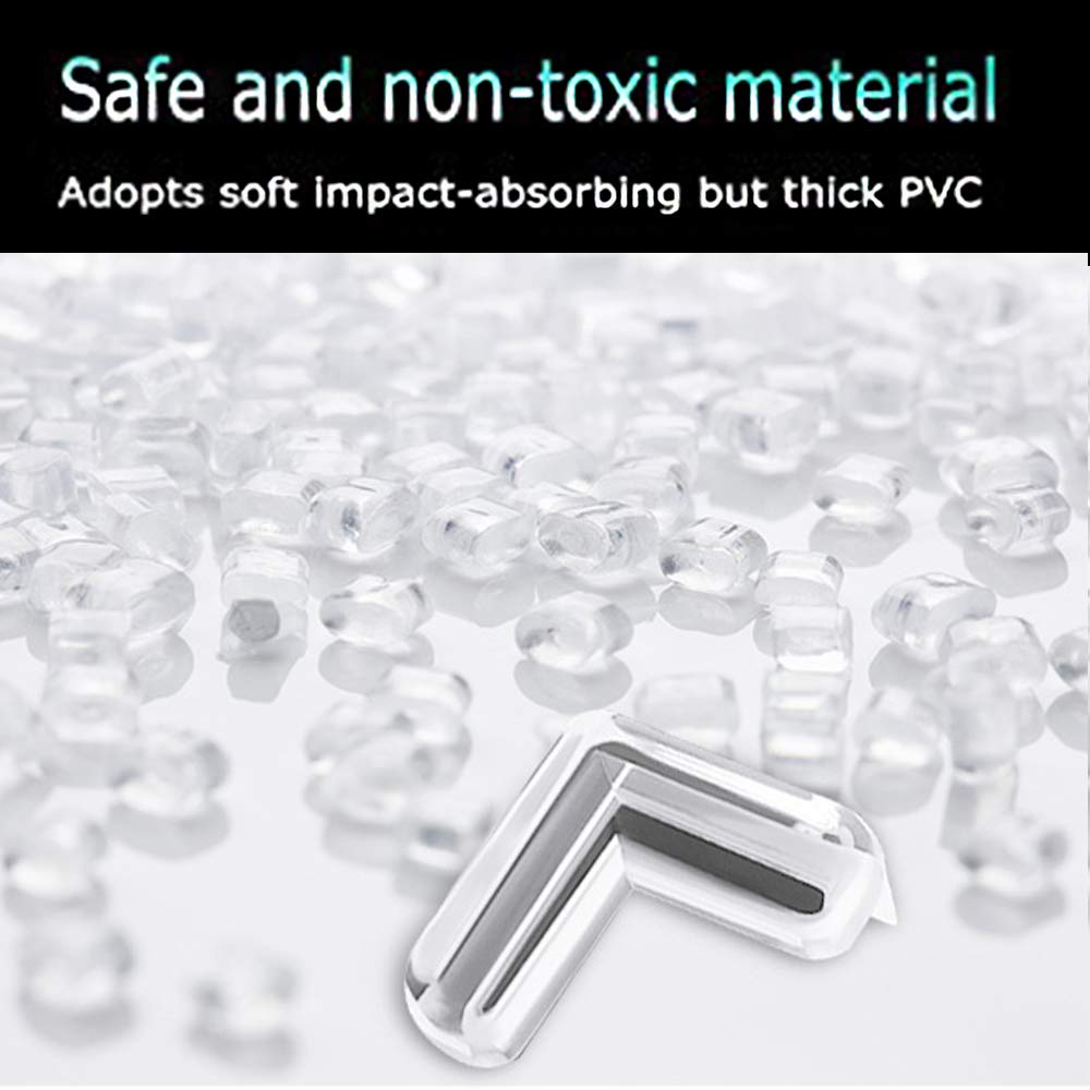 Safety Corner Protectors Guards, 20Pcs Baby Proofing Safety Corner Clear Furniture Table Corner Protection, Kids Soft Table Corner Protectors for Child for Furniture Against Sharp Corners