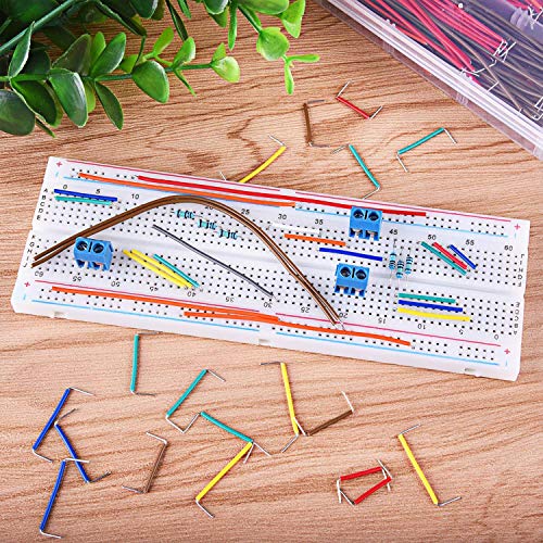 560pcs Breadboard Jumper Wires Kit Jumper Cable Wires Solderless Flexible 14 Assorted Length DIY Accessories with Storage Box
