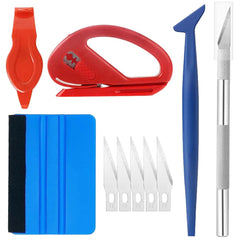 RHZXD 10 Pcs Car Vinyl Wrap Tool kit, Wallpaper Smoothing Tool, Vinyl Squeegee, Vinyl Trimming Tool for Car Wrapping and Install Wallpaper