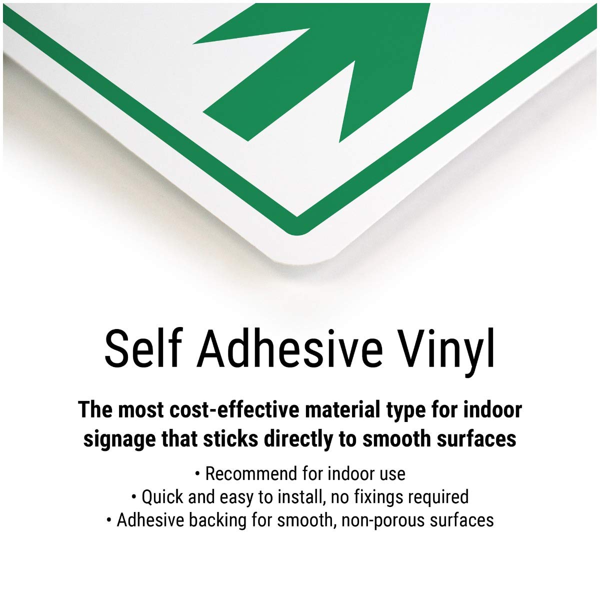 V Safety Polite Notice: No Junk Mail Sign - 150mm x 100mm - Self Adhesive Vinyl