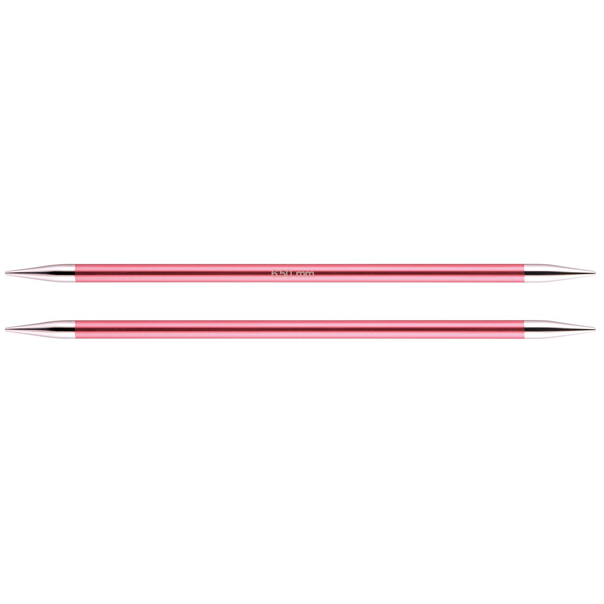 KnitPro KP47014 Zing: Knitting Pins: Sets of Five: Double Ended: 15cm x 6.50mm, Aluminium, Multi-Colour, 6.5mm