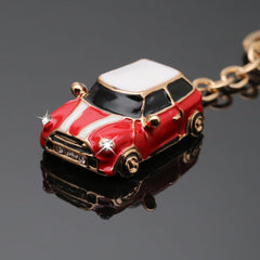 Car Keychain with Keyring, Metal Car Model Key Chains for Car Keys, Keychain Accessories for Men and Women Family Present (Red)