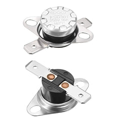 sourcing map KSD301 Thermostat 140°C/284°F 10A Normal Closed N.C Adjust Snap Disc Temperature Switch for Microwave,Oven,Coffee Maker 2pcs