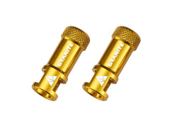 Granite Juicy Nipple Valve Cap with Valve Core Removing Function, Easy to Use Bike Tyre Caps Dust Covers, Durable Alloy Tyre Valve Cap (Gold)