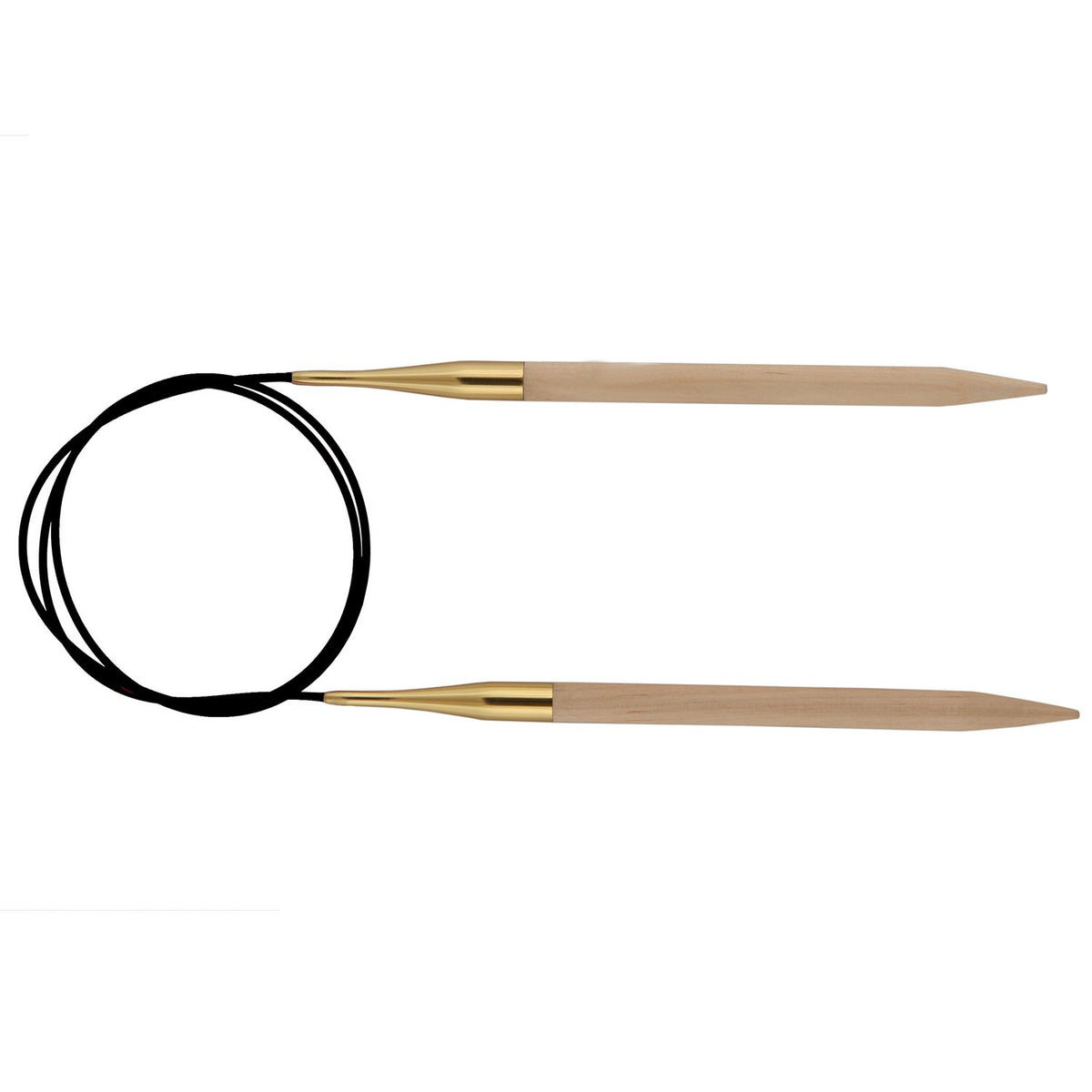 KNITPRO KP35380 Basix Birch: Knitting Pins: Circular: Fixed: 80cm x 3.00mm, Birchwood, Multi-Colour, 80 x 0.3 x 0.3 cm